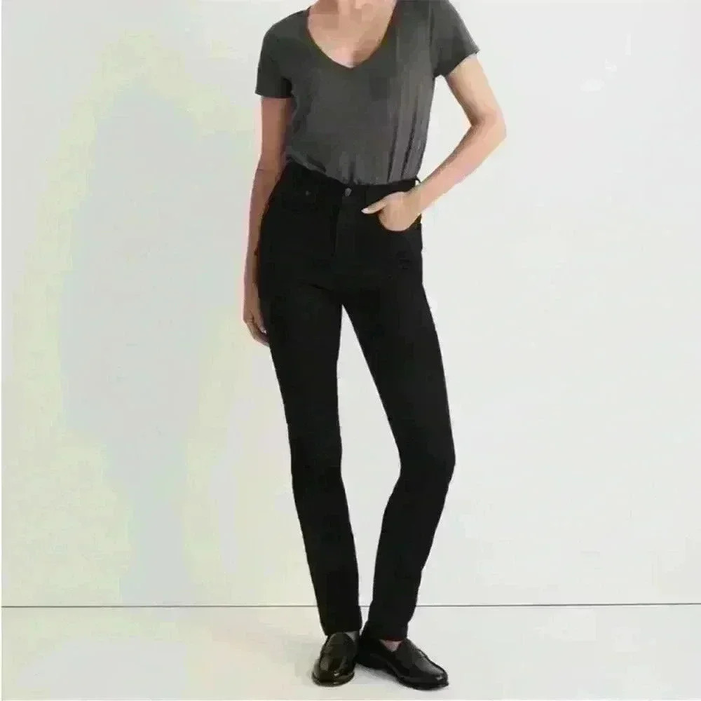 Madewell 10 inch High Rise Skinny Jeans Womens Size 24 Black New!